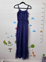 Express long summer dress Size XS beach violet purple multi-color - £24.41 GBP