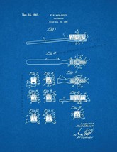 Toothbrush Patent Print - Blueprint - £6.25 GBP+