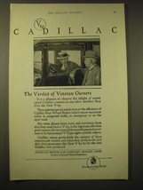 1924 Cadillac V-63 Motor Car Ad - The verdict of veteran owners - $18.49