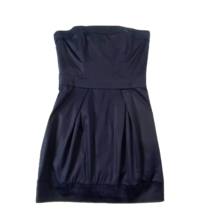 French Connection Strapless Dress Women&#39;s size 4 Rear Zipper Pockets Nav... - £28.76 GBP