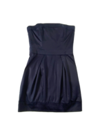 French Connection Strapless Dress Women&#39;s size 4 Rear Zipper Pockets Nav... - £28.73 GBP
