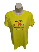 2017 NYRR New York Road Runners 5K Run Womens Large Yellow Jersey - £13.99 GBP