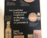 1987 Max Factor Makeup Vintage Print Ad pa22 - $5.93