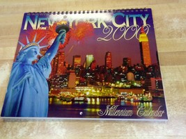 Millennium 2000 New York City Wall Calendar Spiral Bound 8&quot;x10&quot; Unused  - £15.73 GBP