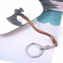 God of War 4 Kratos Axe Shape Keychain Metal Keyring Men Women Accessori... - $149.46 MXN