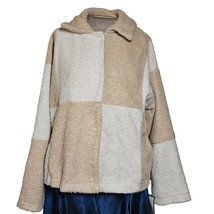 Color Block Sherpa Jacket Size Small - £27.66 GBP