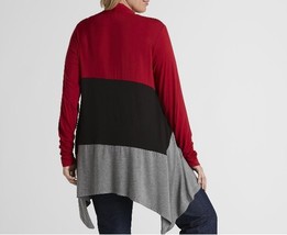 Women&#39;s Spring fall summer Striped Ruched Sleeve Cardigan jacket plus 18... - $38.99