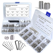 830pcs Set Screw Assortment SAE &amp; Metric Stainless Hex Grub Screws M3-M8... - €11,59 EUR+