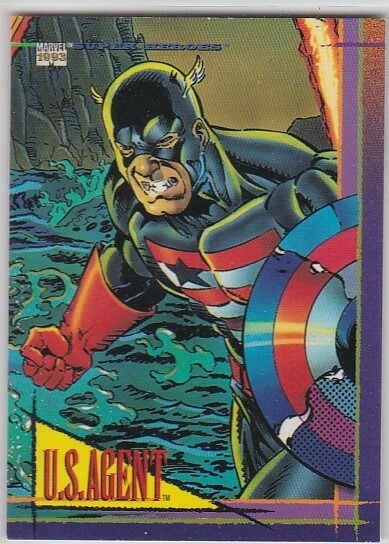 N) 1993 Skybox Marvel Comics Trading Card #72 U.S. Agent - $1.97