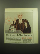 1957 Booth&#39;s House of Lords Gin Advertisement - The evidence is most conclusive - £14.78 GBP