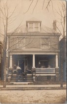 RPPC Lovely Couple Porch 1909 Mr Herbert Love Family Brookville PA Postc... - $14.95