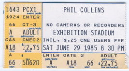 PHIL COLLINS 3 Ticket Stubs Toronto Ex 1985 + 1994 TO Skydome Sears Gene... - £11.60 GBP