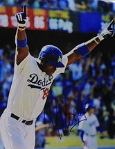 Yasiel Puig Signed Autographed Glossy 11x14 Photo - Los Angeles Dodgers - £79.42 GBP