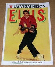 Elvis Presley Playbill Elvis A Musical Celebration Vintage 1989 Las Vega... - £31.78 GBP