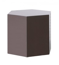 Modern Light Grey High Gloss Hexagonal End Table - $8,806.95 MXN