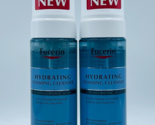 2 x Eucerin HYDRATING FOAMING CLEANSER w/ Hyaluronic Acid 5 oz Each Free... - $17.95