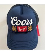 Coors Banquet Miller American Needle Navy Valin Mesh Trucker Hat Adjusta... - $25.48