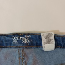 Terra & Sky High Rise Bootcut Women's Light Wash Blue Jeans Size 16W (38×31) image 2