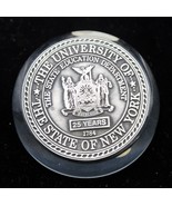 Vtg State University New York SUNY Education Pewter &amp; Lead Crystal Paper... - $56.12 CAD