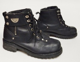 MILWAUKEE Men&#39;s Boots Motorcycle Biker Work Ankle MB445 Outlaw Black 11 D - $79.92