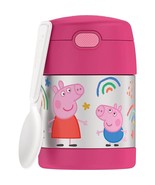 Thermos 10 oz. Kid&#39;s Funtainer Stainless Steel Food Jar w/ Spoon - Peppa... - £17.16 GBP