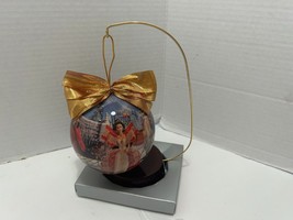 1997 Holiday Barbie 4&quot; Decoupage Ornament with Original Box and Wooden Stand NIB - £3.50 GBP