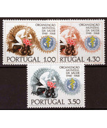 ZAYIX Portugal 1025-1027 MNH WHO Emblem Victory Over Disease 031023S122M - $6.30