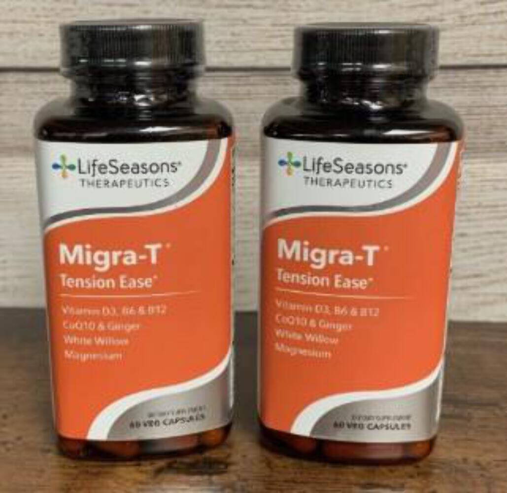 (2) LifeSeasons - Migra-T - Migraine Prevention &amp; Relief Supplement - $37.61