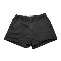 J Crew Shorts Womens 8 Black Chino High Rise Hook Eye Zip Slash Pocket C... - $355.25 MXN