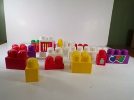 18 Mega Bloks First Builders Junior Maxi Big Blocks for Children Kids Lot - £4.65 GBP