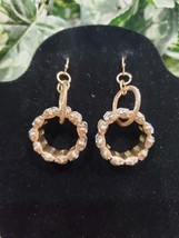 Traci Lynn Women&#39;s Gold Hoop with Crystal Rhinestone Earrings Set - $20.00