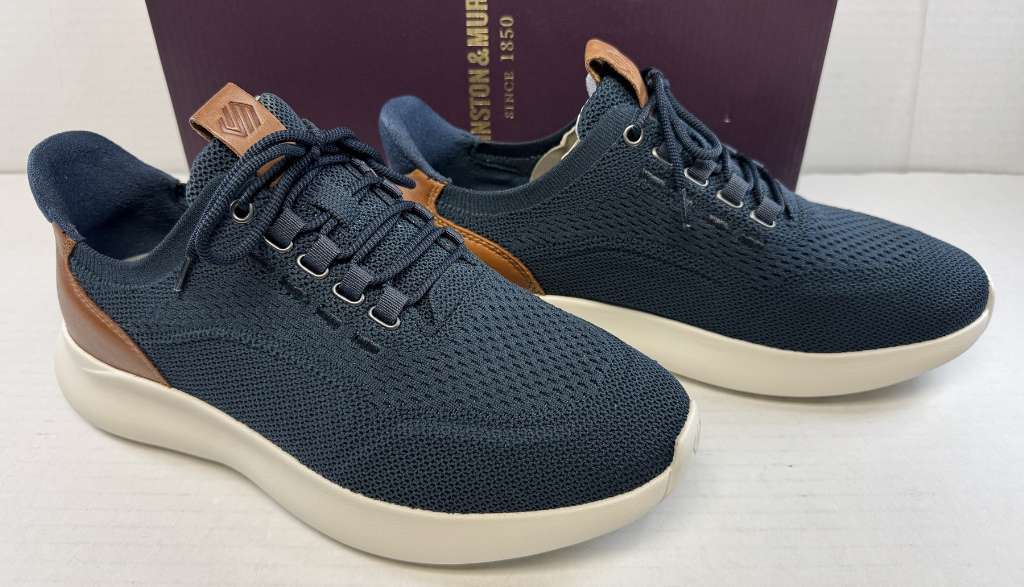 Johnston &amp; Murphy Men’s Amherst 2.0 Knit Plain Toe Dress Casual Shoe, 8.... - $67.90