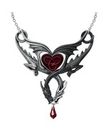 Alchemy Gothic The Confluence of Opposites Necklace Dark Light Dragons R... - $69.95