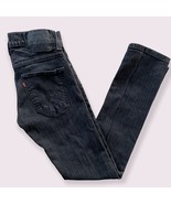 Levi&#39;s 511 Denim Jeans Mens Size 27x29 Black Slim Straight (Tag 29X30) - $17.99