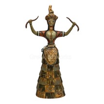 Snake Goddess of Fertility &amp; Sexuality Figurine Minoan Knossos Cnossos Sculpture - £70.92 GBP
