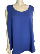 Nic + Zoe Women&#39;s Sleeveless Top Paper Blue 3X NWT - £26.53 GBP