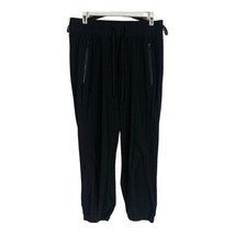 Z By Zella Womens Black Elastic Waist Jogger Pants Size Medium - $23.13