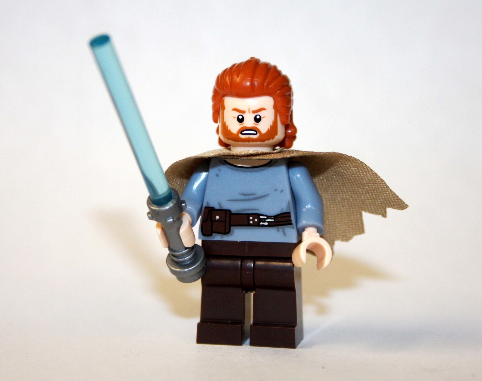 Wan Blue Minifigure Obi Wan Kenobi Tv Blue Shirt Toys US - LEGO (R) Minifigures