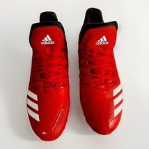 ADIDAS  Icon Bounce Baseball Metal Cleats Shoes Red Men’s Size 11 - £24.92 GBP