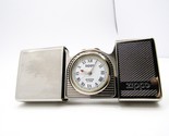 Time Tank Zippo Pocket Clock Watch running 1995 Rare - $124.00