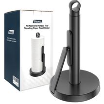 Modern Stainless Steel Paper Towel Stand with Easy Tear Arm – Versatile ... - $98.95