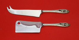 Silver Iris by International Sterling Silver Cheese Serving Set 2pc HHWS... - $97.12