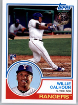 2018 Topps 1983 Topps Baseball 83-53 Willie Calhoun Rookie Texas Rangers - £1.56 GBP