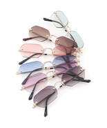 Rimless Unisex Mix Tint Sunglasses Set - $1,533.18 MXN