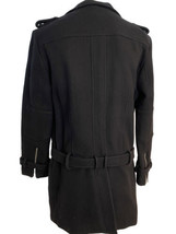 S2VS Black Wool Military Coat, Mens XL, NWT $761 - £96.70 GBP