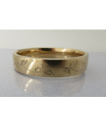 Antique Bangle Bracelet 12k Yellow Gold Filled 1/2&quot;&quot; Wide Hinged 23.57g ... - £94.38 GBP