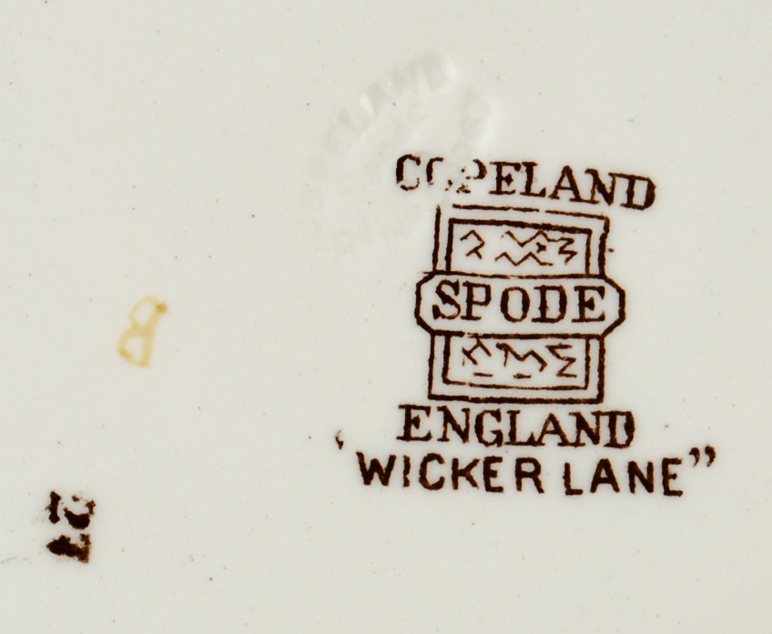 Copeland Spode Wicker Lane Large 6-1/8" Saucer 2/7519 England Item image 3
