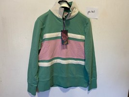 Joules Fermeture Éclair Front Colourblock Sweat en Vert UK 12 (PH141) - £40.94 GBP