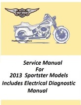 2013 Harley Davidson Sportster Models Service Manual - £18.73 GBP