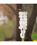 Wind Chimes for outside – Natural White Capiz Shell Outdoor Wind Chime G... - £34.39 GBP